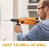 Hoteche 3-in-1 Rotary Hammer Drill 1-Inch SDS Plus Electric Hammer