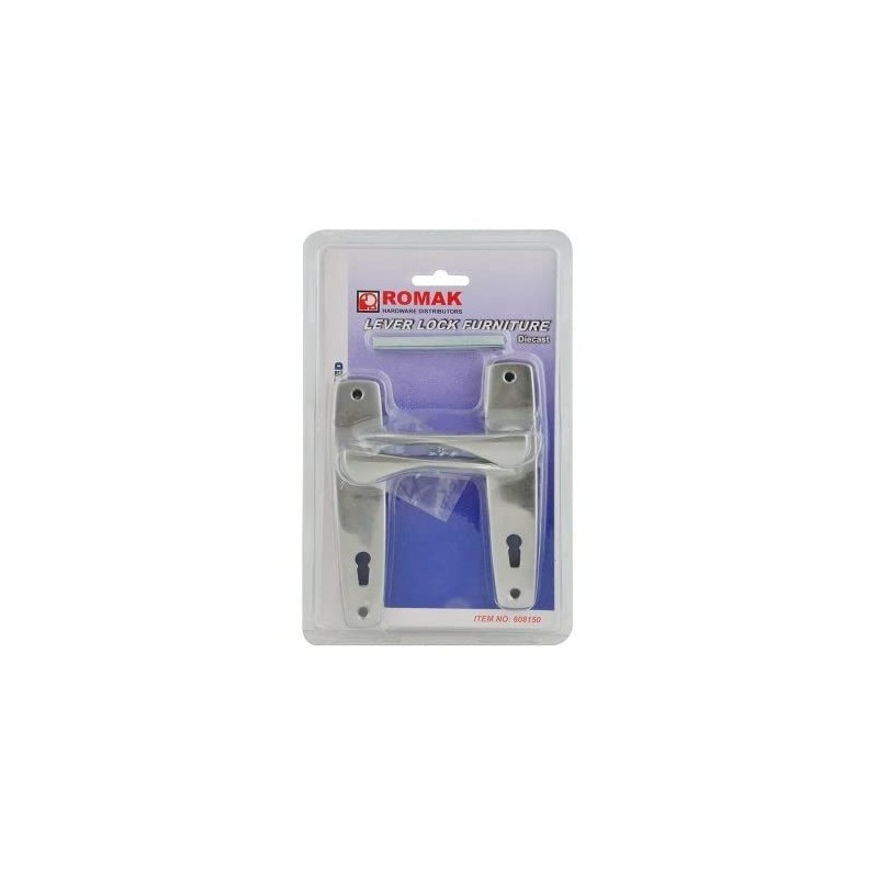 Romak 608150 Satin Chrome Plated Entrance Door Lever