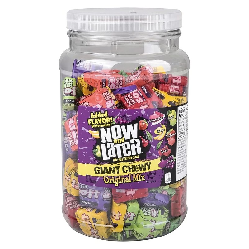 Now and Later Giant Soft Chewy Taffy Candy (31.8 Ounces)