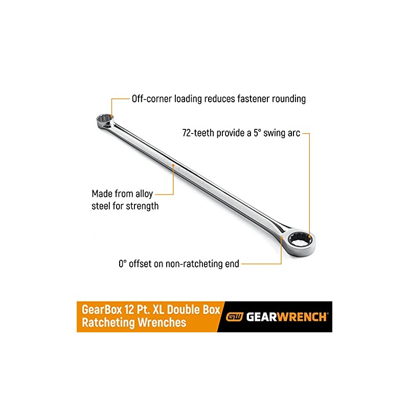 GEARWRENCH 10mm 12 Point XL GearBox™ Double Box Ratcheting Wrench