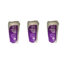 3 Pack Cotton Wool (80g Cotton Roll)