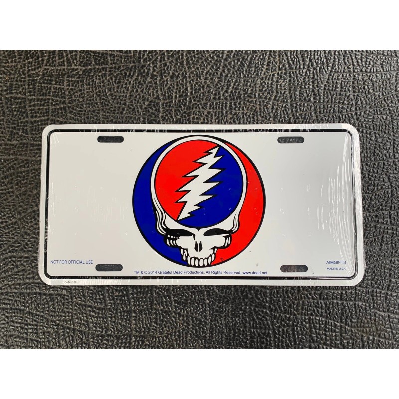 Grateful Dead Stealie License Plate - Lightweight DEAD HEAD license
