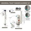 GDHeHKJi Dual Flush Toilet Tank Kit for 2-Inch Two-Piece Toilets,
