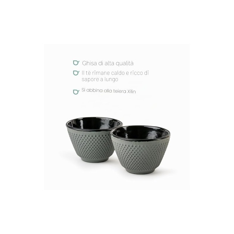 Bredemeijer - Tazze Xilin - ghisa - Verde chiaro -