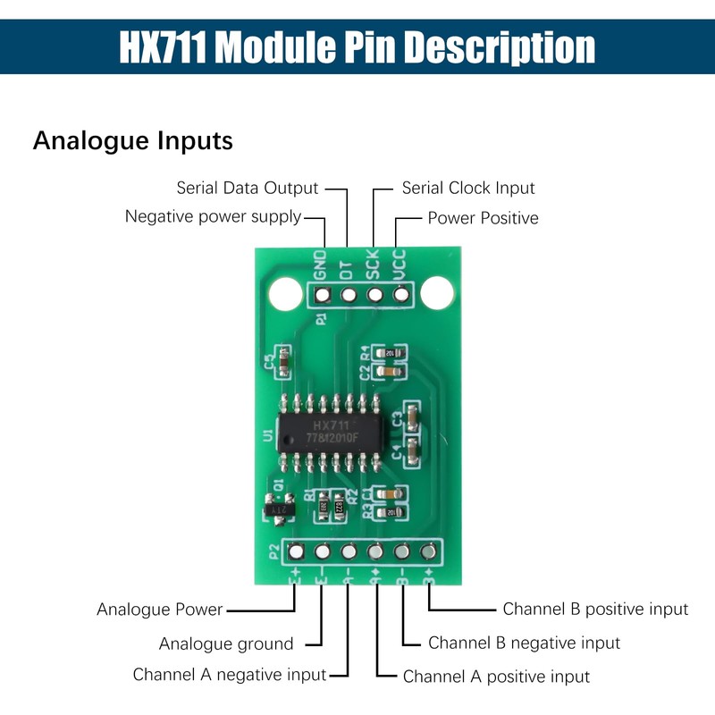 Binghe HX711 AD Amplifier Module + 10 kg Weight Sensor