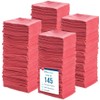 Simpli-Magic Cotton Shop Towels, Commercial Grade, Red, 145 Pack, Size: