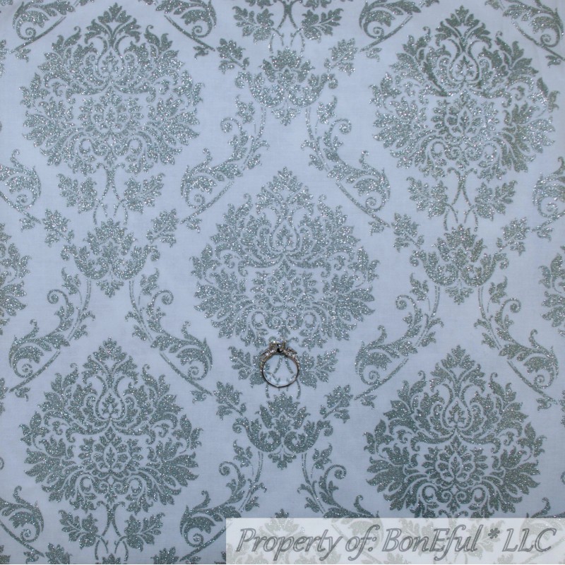 Signature BonEful FABRIC FQ Cotton Quilt Gray White Teepee Tent