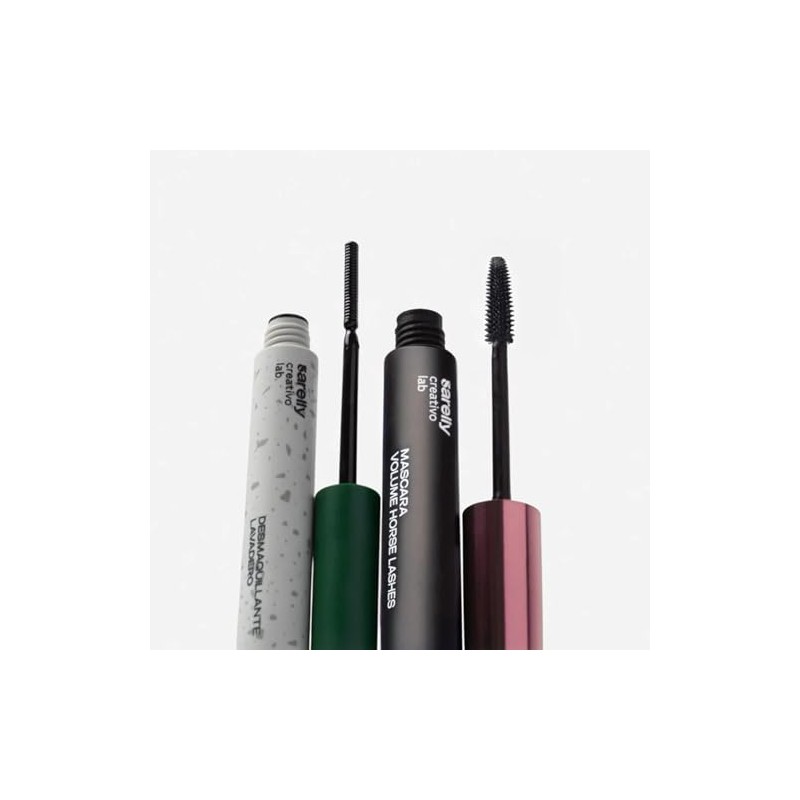SARELLY, Kit Ojos, Máscara de Pestañas Volume Horse Lashes Desmaquillante