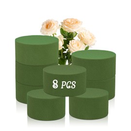 SupKing 8 Pcs Floral Foam Artificial Flower Foam Blocks,Plant Foam for Flower Arrangements 3.2" Dry and Wet Green Florist Foam for Fresh Flowers
