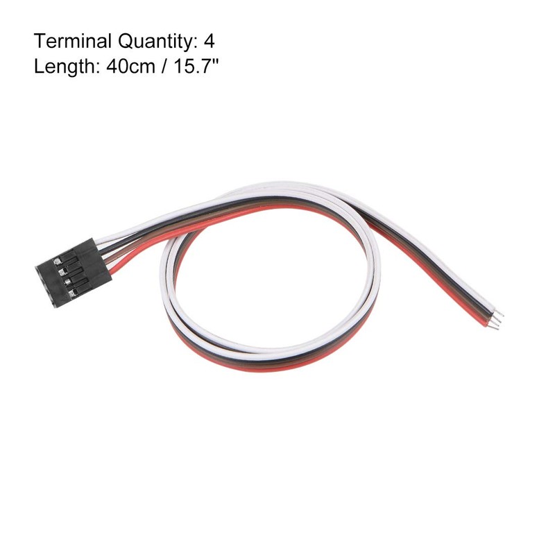 sourcing map Breadboard Jumper Wires 4-Pin 40cm Female to Tined