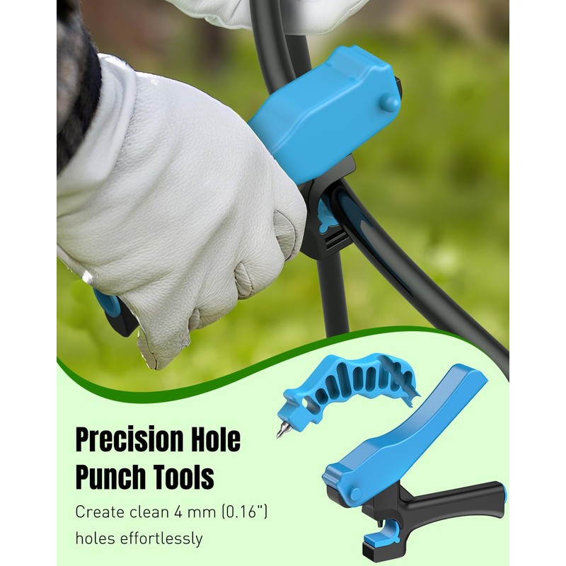 Pawfly Drip Irrigation Hole Punch Tool & Tubing Cutter Kit,