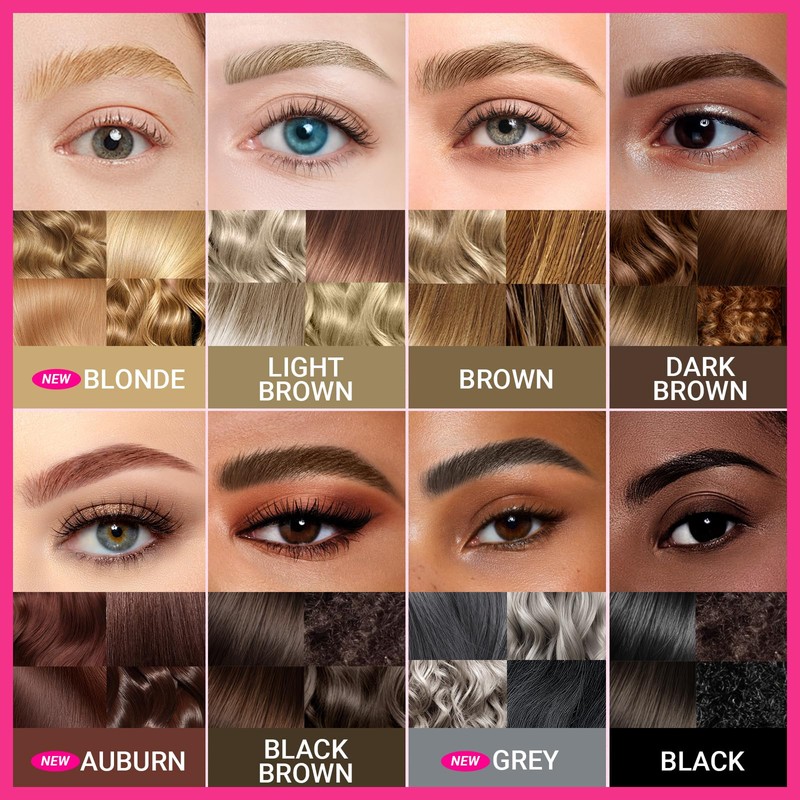 iMethod Curved Eyebrow Pencil, Eyebrow Pencil, 2-in-1 Dual-Ended Eyebrow Pencil