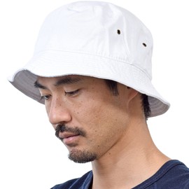 New Hattan Hat Bucket Hat for Men & Women, white