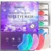 Under Eye Patches - 20 Pairs Eye Mask for Dark Circles and Puffiness, Eye Gel Pads for Puffy Eyes, Anti-Aging Eye Bags Treatment for Women - Infused with Pearl, Green Tea, Camellia, Marine Collagen, Lavender
