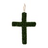 Mud Pie Boxwood Cross Door Hanger; 26" x 18"