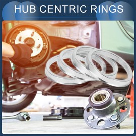 INFINAUTO Hub Centric Rings, 63.4mm ID to 73.1mm OD Vehicle Wheel Hubrings Aluminum Alloy, 4 Pcs