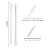 200Pcs Professional Disposable Nail Stick Cuticle Pusher Bulk Crystal Nail