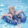 Mambobaby Float Self-Inflating Baby Swim Float with Canopy, Compressible Folding