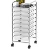 Simple Houseware Utility Cart with 8 Drawers Rolling Storage Art