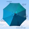 Blissun 9 ft Solar Umbrella 32 LED Lighted Patio Umbrella