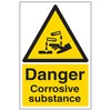 V Safety Danger Corrosive Substance - Portrait 200 x 300mm