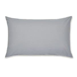 Catherine Lansfield Easy Iron Percale Standard Pillowcase Pair Grey