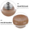 Kichvoe 2Pcs Jar head pot cover Anti-scald pot replacement small
