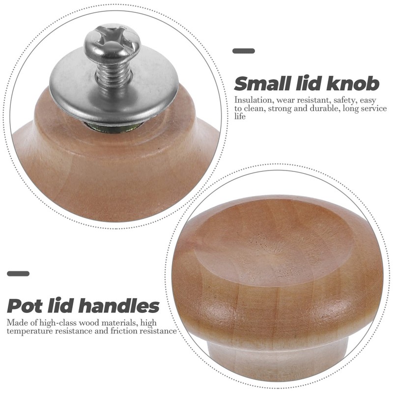 Kichvoe 2Pcs Jar head pot cover Anti-scald pot replacement small
