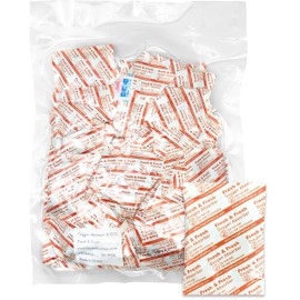 300 CC [100 Packets] Premium Oxygen Absorbers for Food Storage, Oxygen Scavengers Packets(1 Bag of 100 Packets) - ISO 9001 Certified Facility Manufactured Oxygen Absorbers