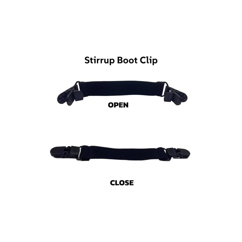 IMWECA 4 Packs Elastic Adjustable Stirrups Leg Straps Boot Straps