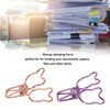 100Pcs Bear Binder Clamps Cute Shape Strong Clamping Sturdy Metal