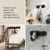 Umbra Sticks Wall-Mounted Coat Rack Rail Hook with 5 Retractable