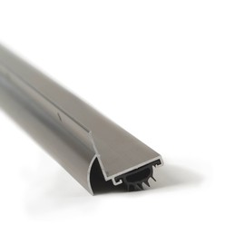 M-D Building Products 25706 36 in. Satin Nickel Aluminum L-Shape Commercial Screw-on Under Door Seal