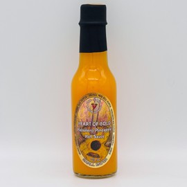 Deb-N-Roo Labor of Love HEART OF GOLD Habanero Pineapple Hot Sauce