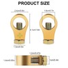 Linkstyle 4 PCS Pure Copper Battery Terminal Connection Clips, Positive