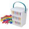 Clothes Plastic Pegs Container Washing Line Lid Handle Box Storage