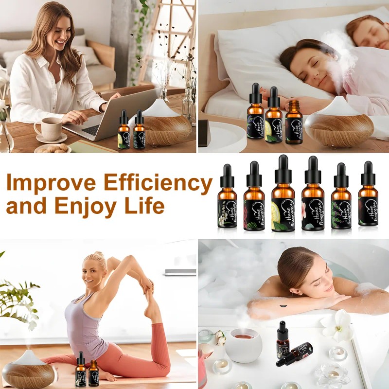 Aceite Esencial Puro y Natural 12 Unidades Para Difusor Y