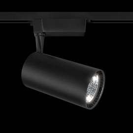 Maytoni Vuoro LED Spotlight for Rail Systems, 1-Phase Track Lighting, Black, 355 Degree Adjustable, Aluminium, 4000K, 3200lm, 40W