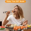 Kssvzz 6Pcs Sushi Making Kit, Multifunctional Sushi Maker with Rolling