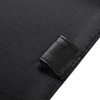 Juvale Check Binder - Black Faux Leather, 7-Ring, 14 x