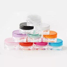 화장품 크림 용기 5g 추천제품 소분 공병 100p 인기템 투명 [핑크] Recommended 5g Cosmetic Cream Container Mini Bottles 100p Popular Item Transparent [Pink]