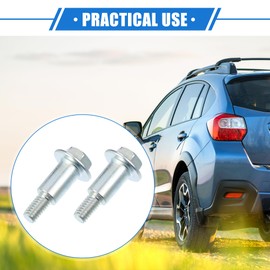 VekAuto 6 Pcs Timing Belt Cover Bolts Compatible for Subaru Baja 2003-2006 2.5L H4 2.5L H4 Turbo, Durable Metal Silver Tone