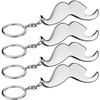 com-four® 4 x key rings with bottle opener, key ring