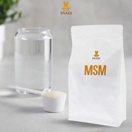 Snadi Snadi - Reines MSM-Pulver 1 KG | Methylsulfonylmethan mit 99,9% Reinheit | Vegan und Frei von Zusatzstoffen | Hohe Bioabsorption | F??r Haut, N?gel und Haar, Farblos, Gr??e 1 KG
