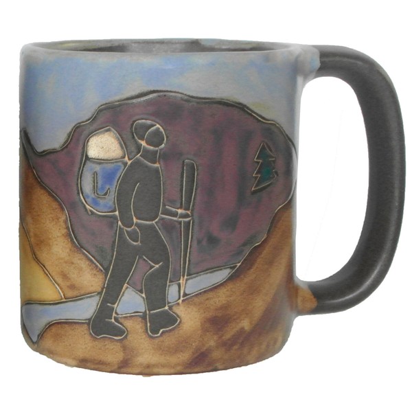Mara Stoneware Mug - Hiker (One Mug) 16 oz - (510W2)