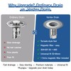 1.25"-2.6" Shower Drain Hair Catcher, Magnetic Floor Drain Stopper(1 Pack)