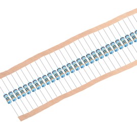 sourcing map 100pcs 30ohm Resistor, 1/2W 1% Tolerance Metal Film Resistors, 5 Bands for Electronic DIY Projects and Experiments