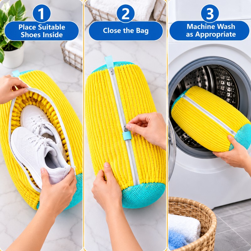 2 Packs Shoe Washing Bag for Laundry Machine – Protective