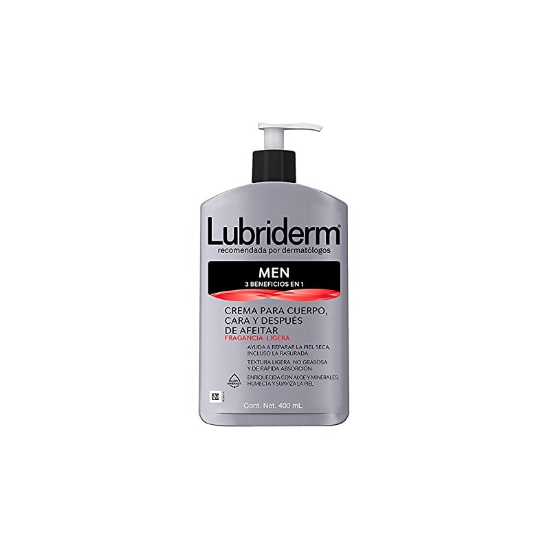 Lubriderm Fragancia Ligera, 400 Ml, Pack of 1