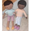 Pillowfort 2 Pillow Fort Plush Ethnic American Dolls 20" Lot